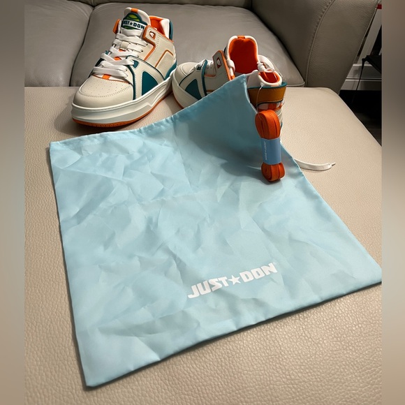 Just Don Tennis Courtside Mid Top Sneakers - Made in Italy - EU 41/M8W9.5 - Picture 10 of 13